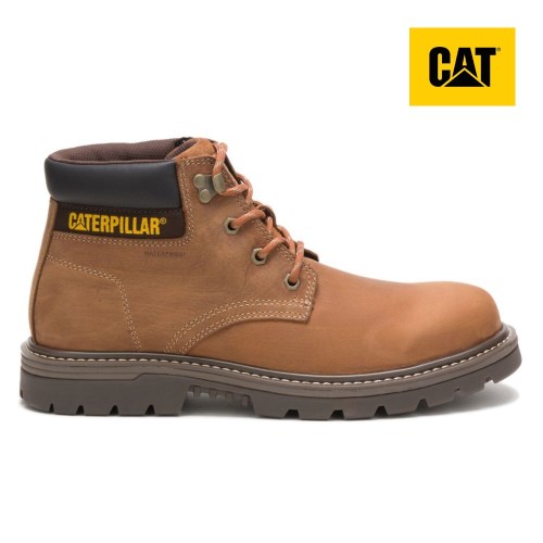 Pánské Pracovní Boty Caterpillar Outbase Waterproof Hnědé (CZ-9KZB)